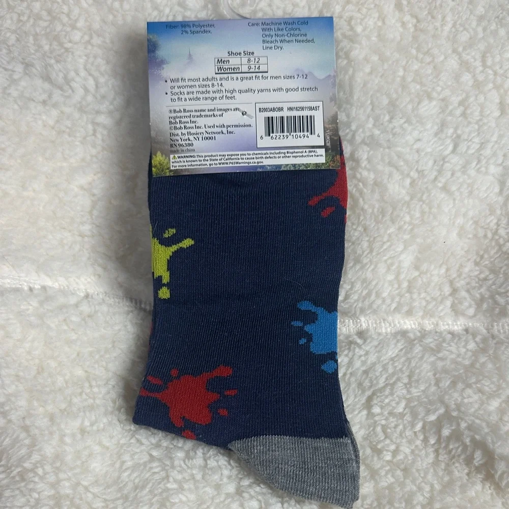 Bob‎ Ross “Joy of Painting” Clare’s Socks NWT